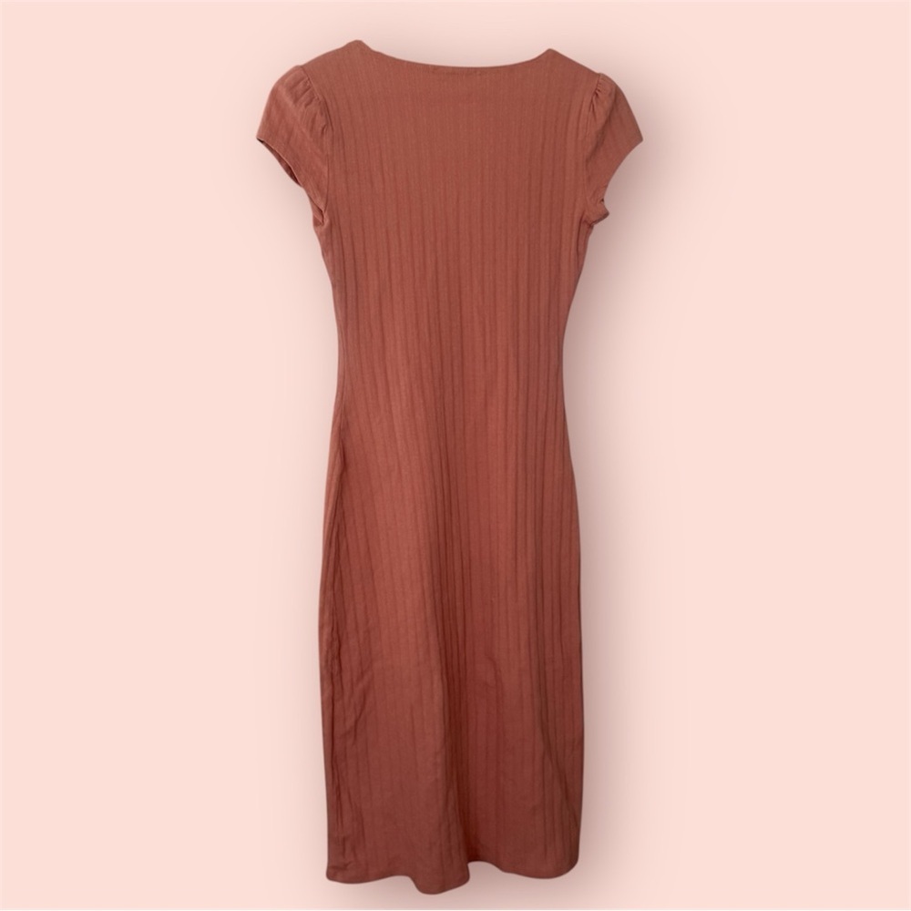 Reformation Jeans pointelle mauve stretch dress size XS - Picture 4 of 9